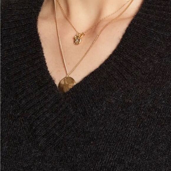 Treasure & Bond Cozy V-Neck Sweater - Charcoal - Medium - Picture 12 of 12